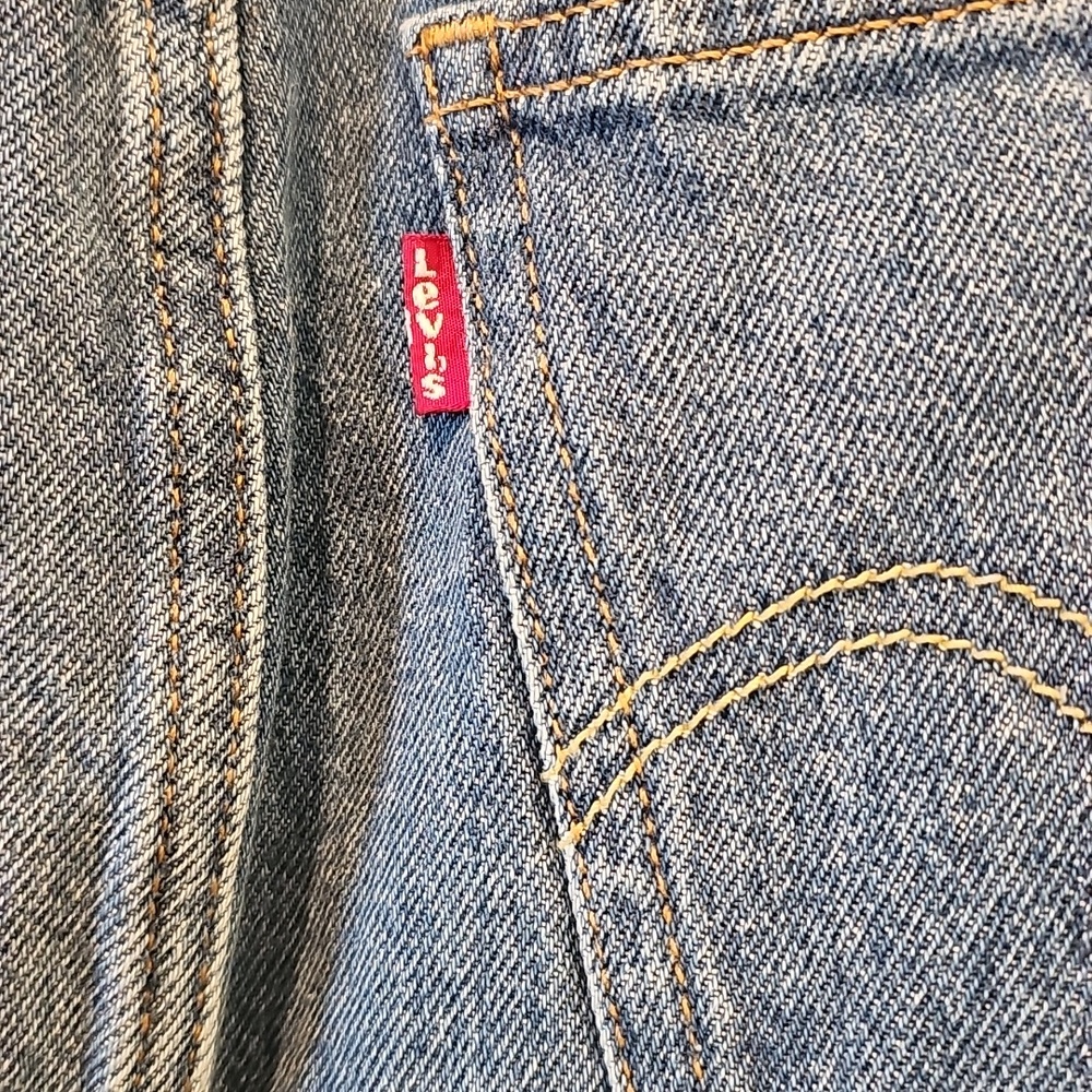 Levi's Blue Denim Straight Midi Skirt - Picture 4 of 10